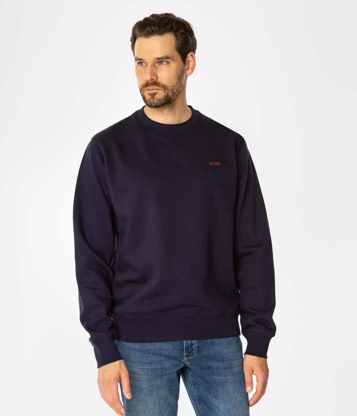 Bluza męska z brandowanym haftem BUCK 5518 NAVY BLAZER-Lee Cooper Best Sale