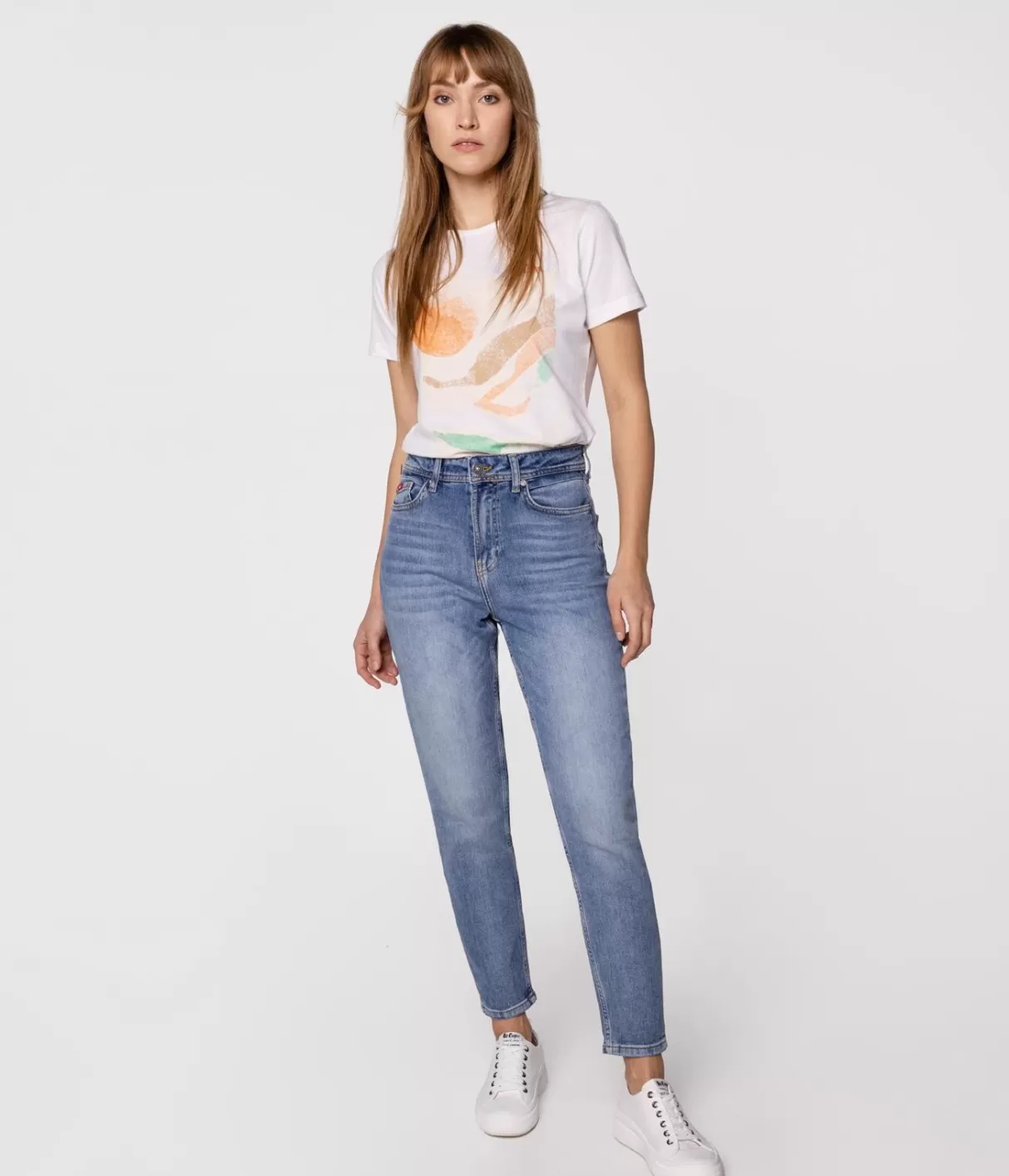 Jeansy damskie mom jeans MATEA 9840 BRUSHED USED-Lee Cooper Cheap