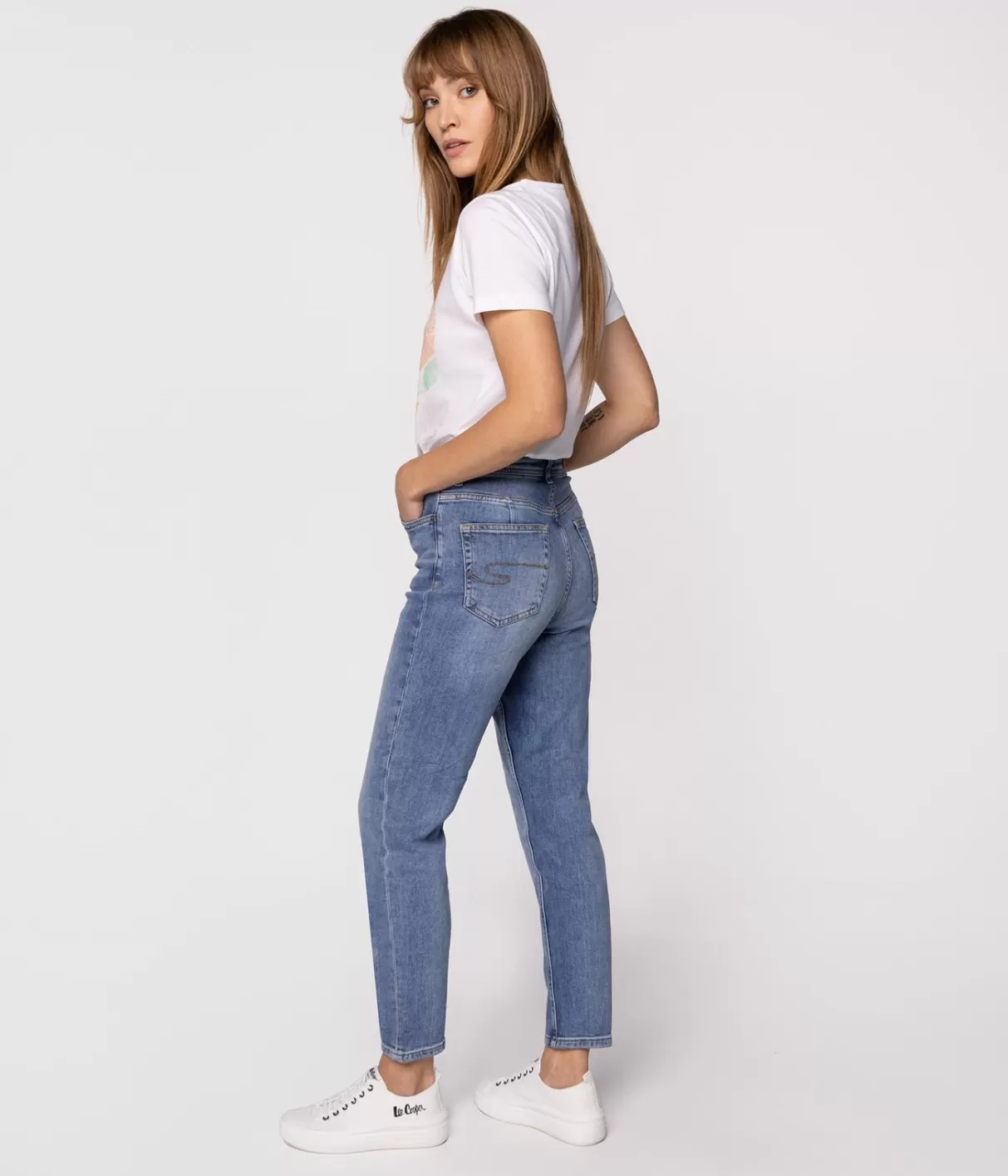 Jeansy damskie mom jeans MATEA 9840 BRUSHED USED-Lee Cooper Cheap