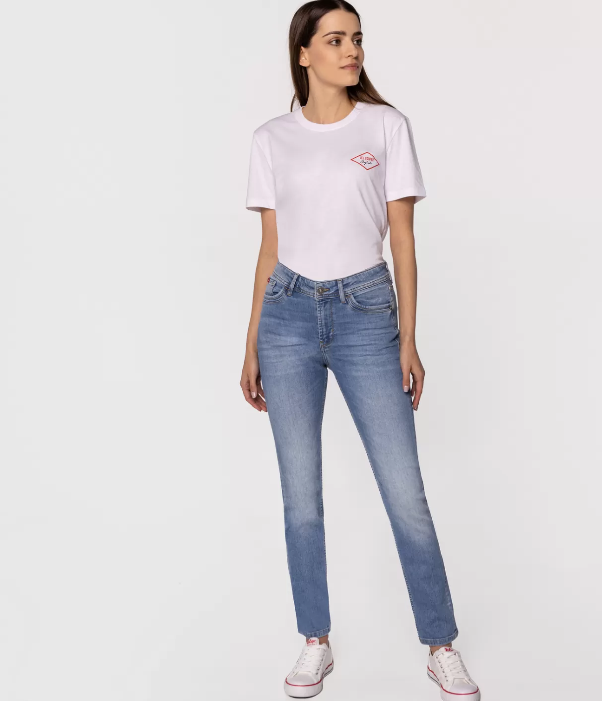 Jeansy damskie slim LC135 3006 LIGHT USED-Lee Cooper Fashion