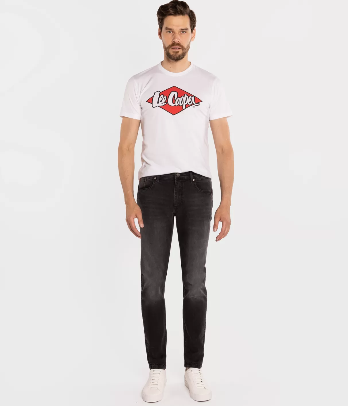 Jeansy męskie comfort slim DENZEL 2703 BLACK USED-Lee Cooper Shop