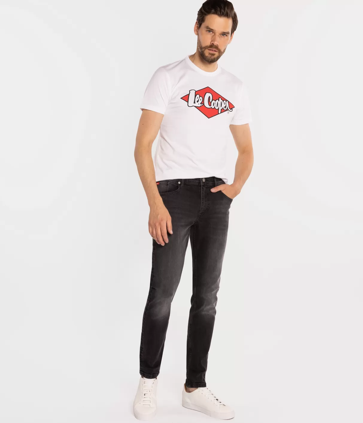 Jeansy męskie comfort slim DENZEL 2703 BLACK USED-Lee Cooper Shop