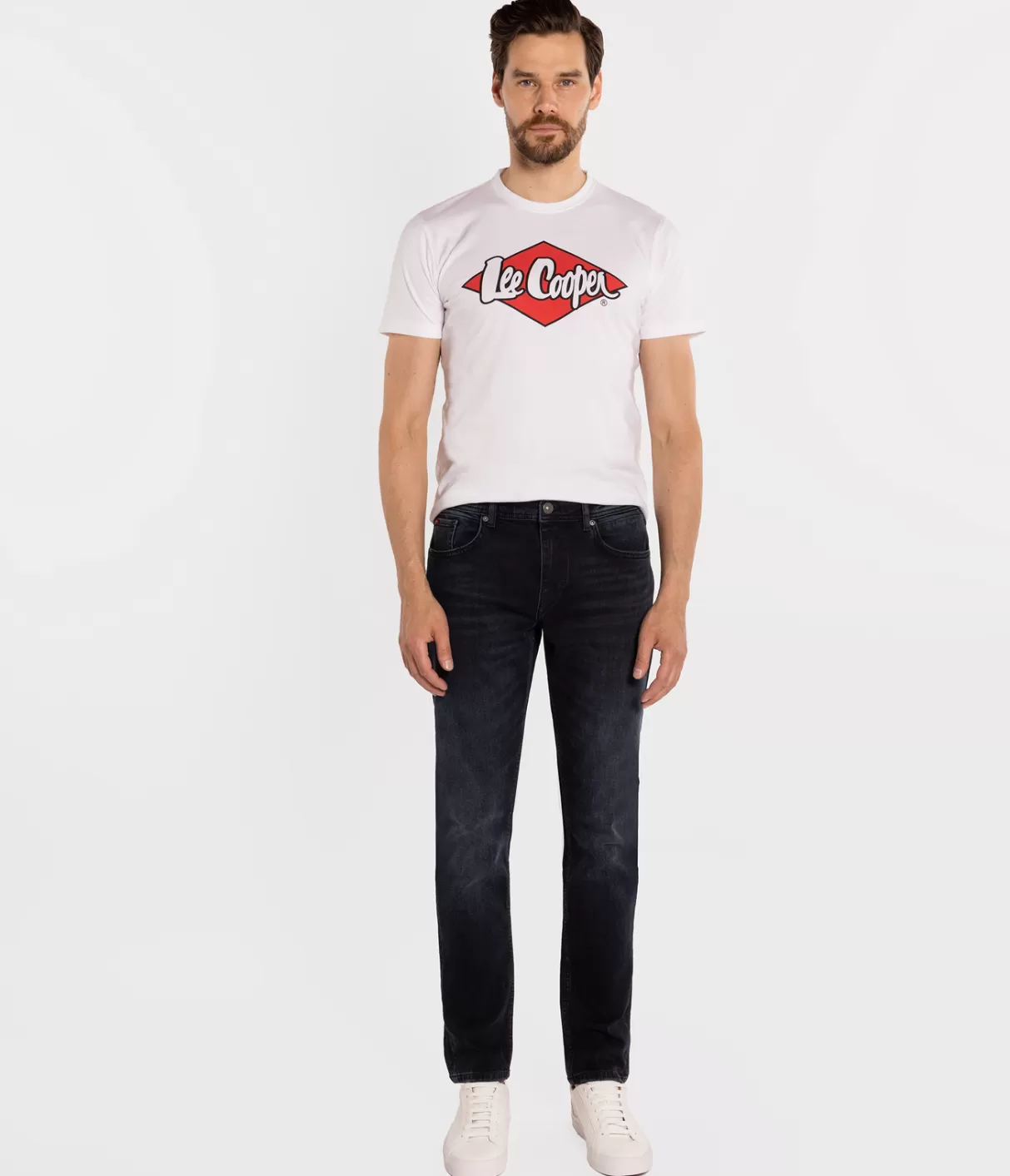 Jeansy męskie comfort slim DENZEL 2701 BLUE BLACK USED-Lee Cooper Sale