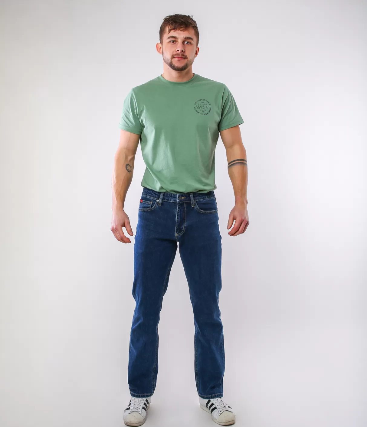 Jeansy męskie regular LC118 4220 STONE-Lee Cooper Sale