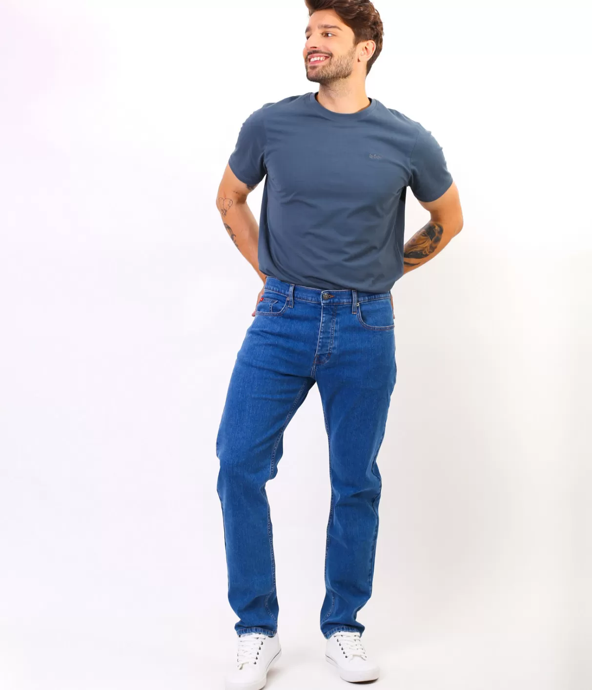 Jeansy męskie tapered ARTUR SEVRAN STONE-Lee Cooper Online