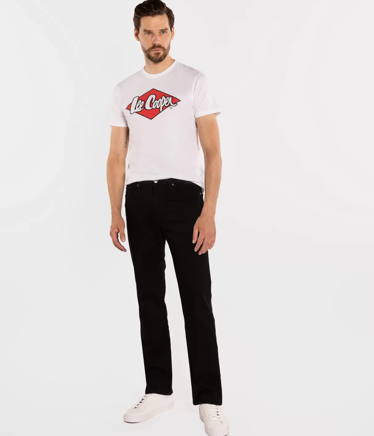 Jeansy męskie tapered LC7504 1900 BLACK-Lee Cooper Hot