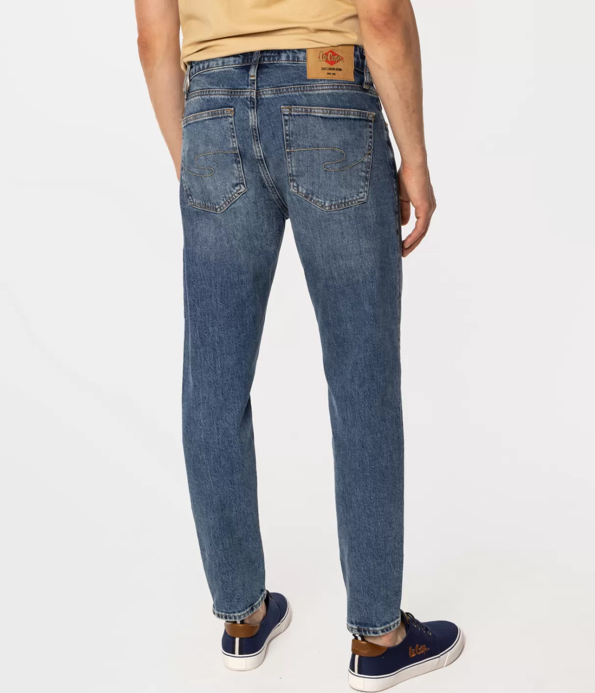 Jeansy męskie tapered slim LONDON 1087 BRUSHED USED-Lee Cooper Clearance