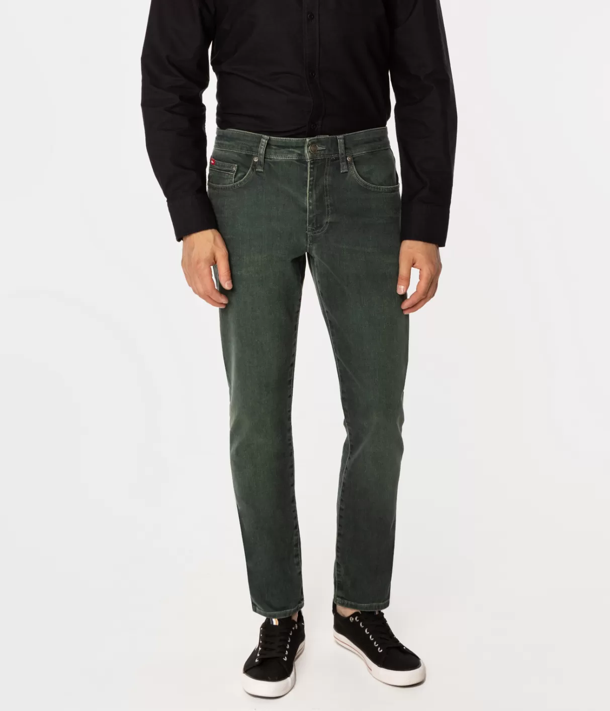 Jeansy męskie tapered slim LONDON 1047 GREEN-Lee Cooper Store