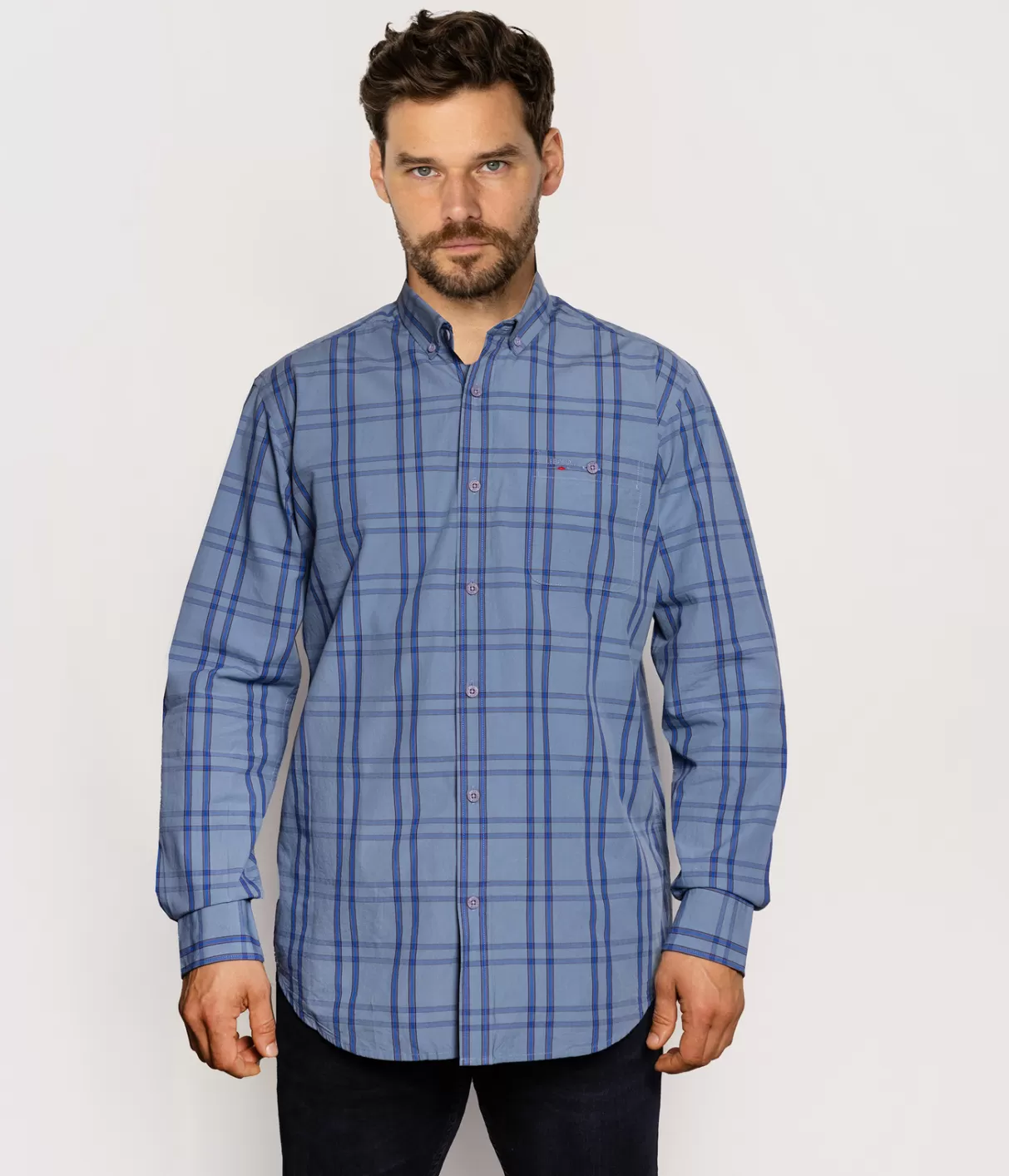 Koszula męska comfort NEW TENBY 06KZ CORONET BLUE-Lee Cooper Discount