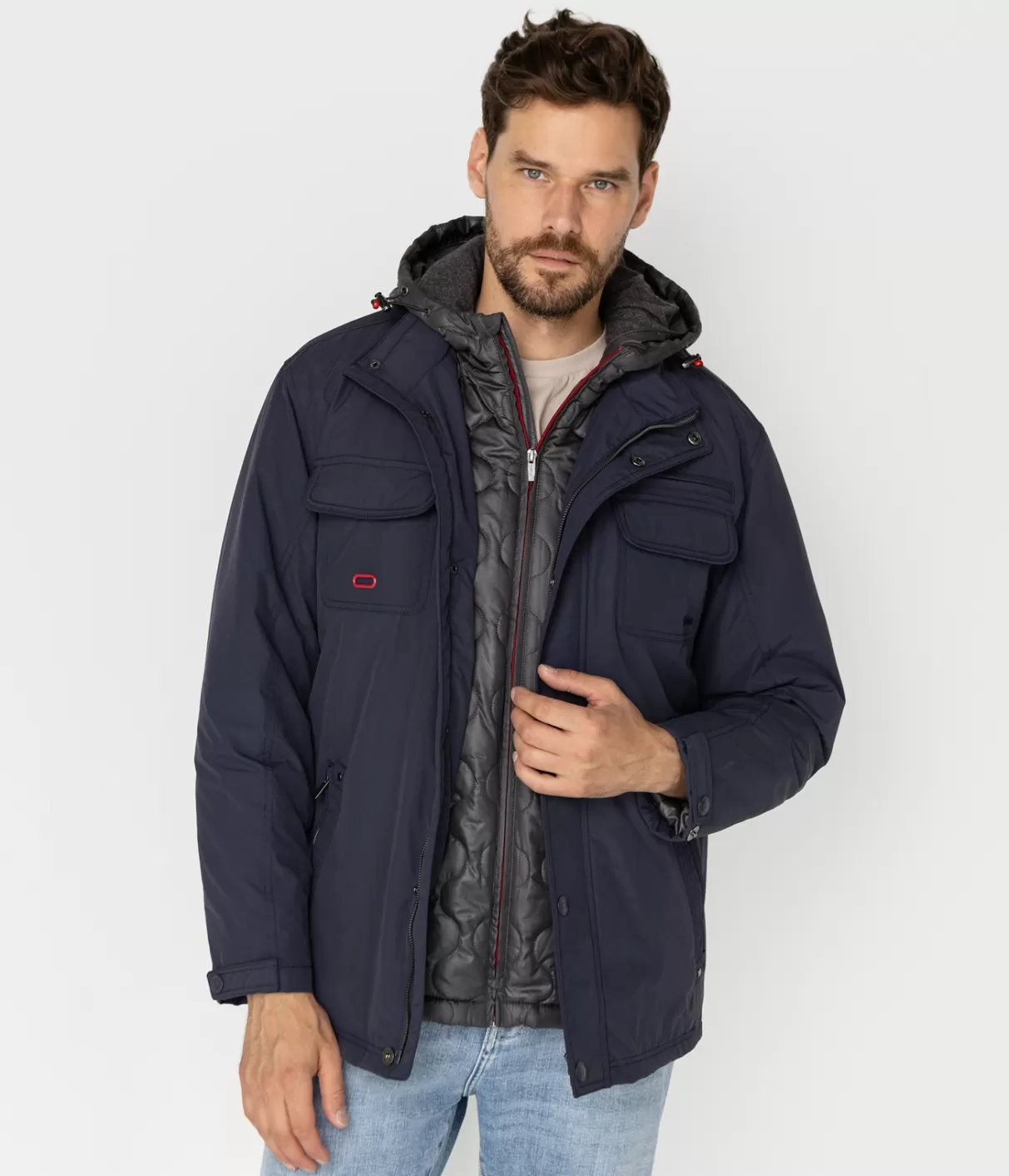 Kurtka z kamizelką ELIOS 7065 NAVY-Lee Cooper Store