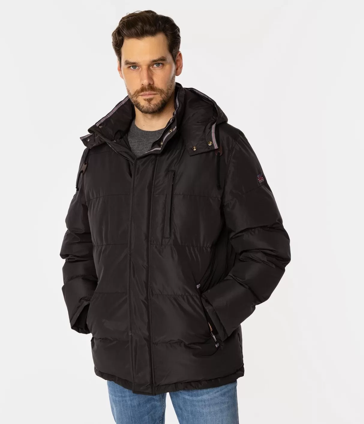 Kurtka zimowa z kapturem RASEL2 7416 BLACK-Lee Cooper Online