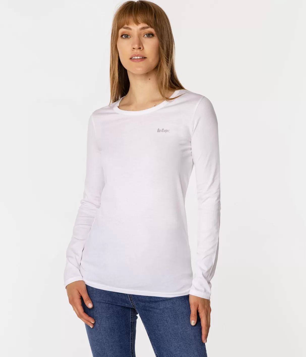 Longsleeve damski HELIA 1010 WHITE-Lee Cooper New