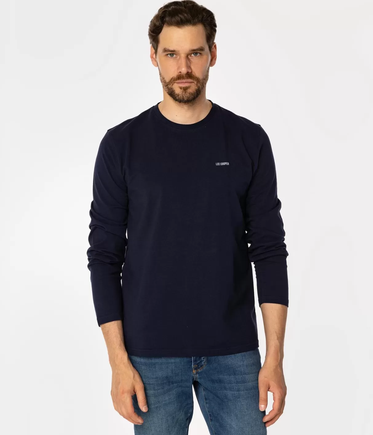 Longsleeve męski LIAM 9604 NAVY BLAZER-Lee Cooper Cheap