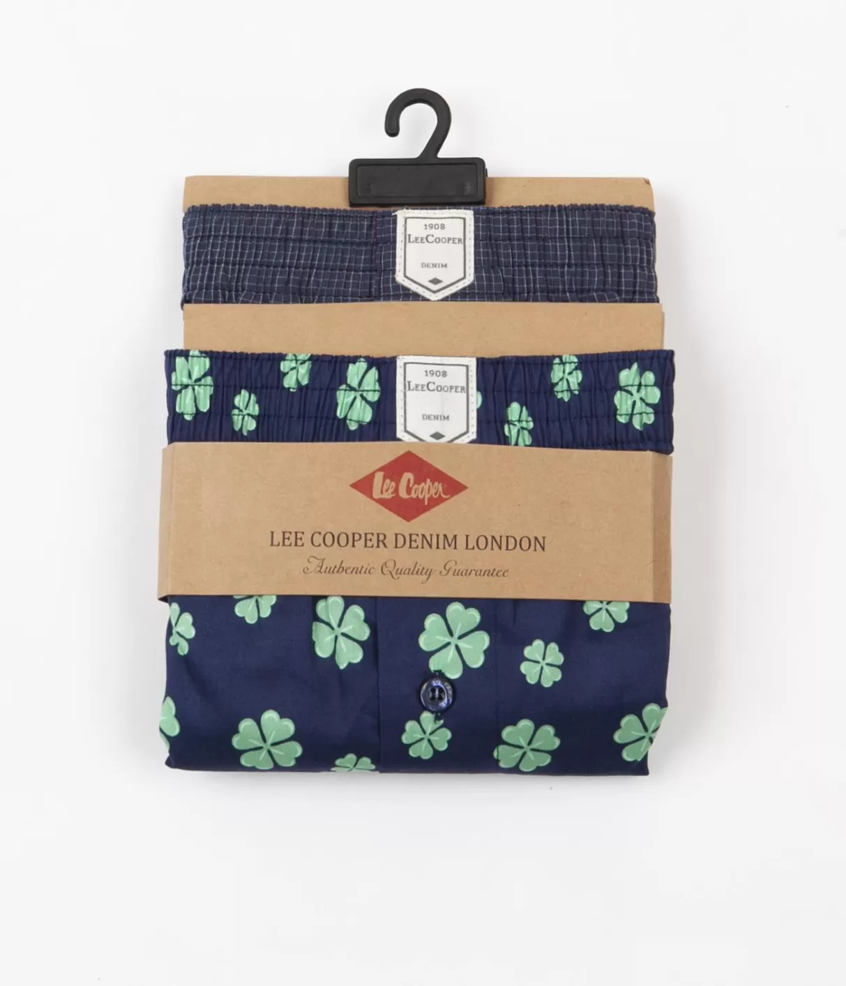 Luźne bokserki 2-pak BOX22 0002 GREEN NAVY-Lee Cooper Cheap