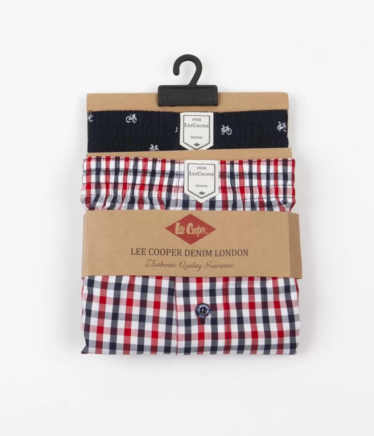 Luźne bokserki 2-pak BOX21 0001 RED NAVY-Lee Cooper Discount