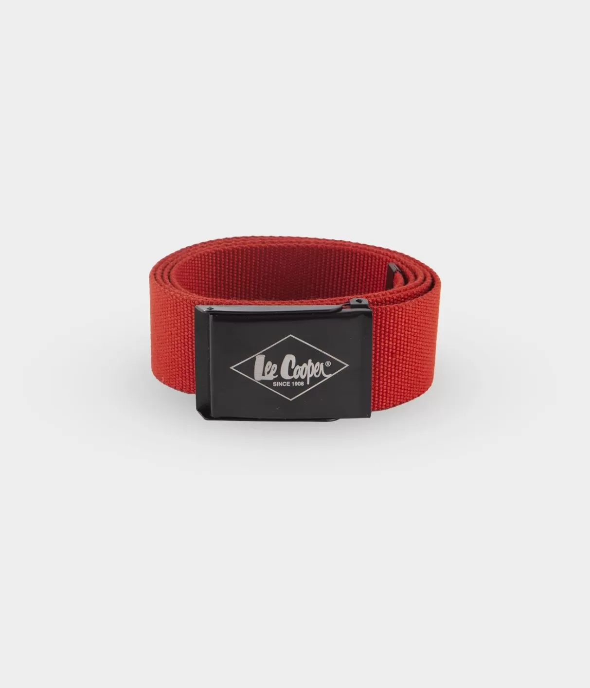 Parciany pasek z klamrą LCJ022 RED-Lee Cooper Shop