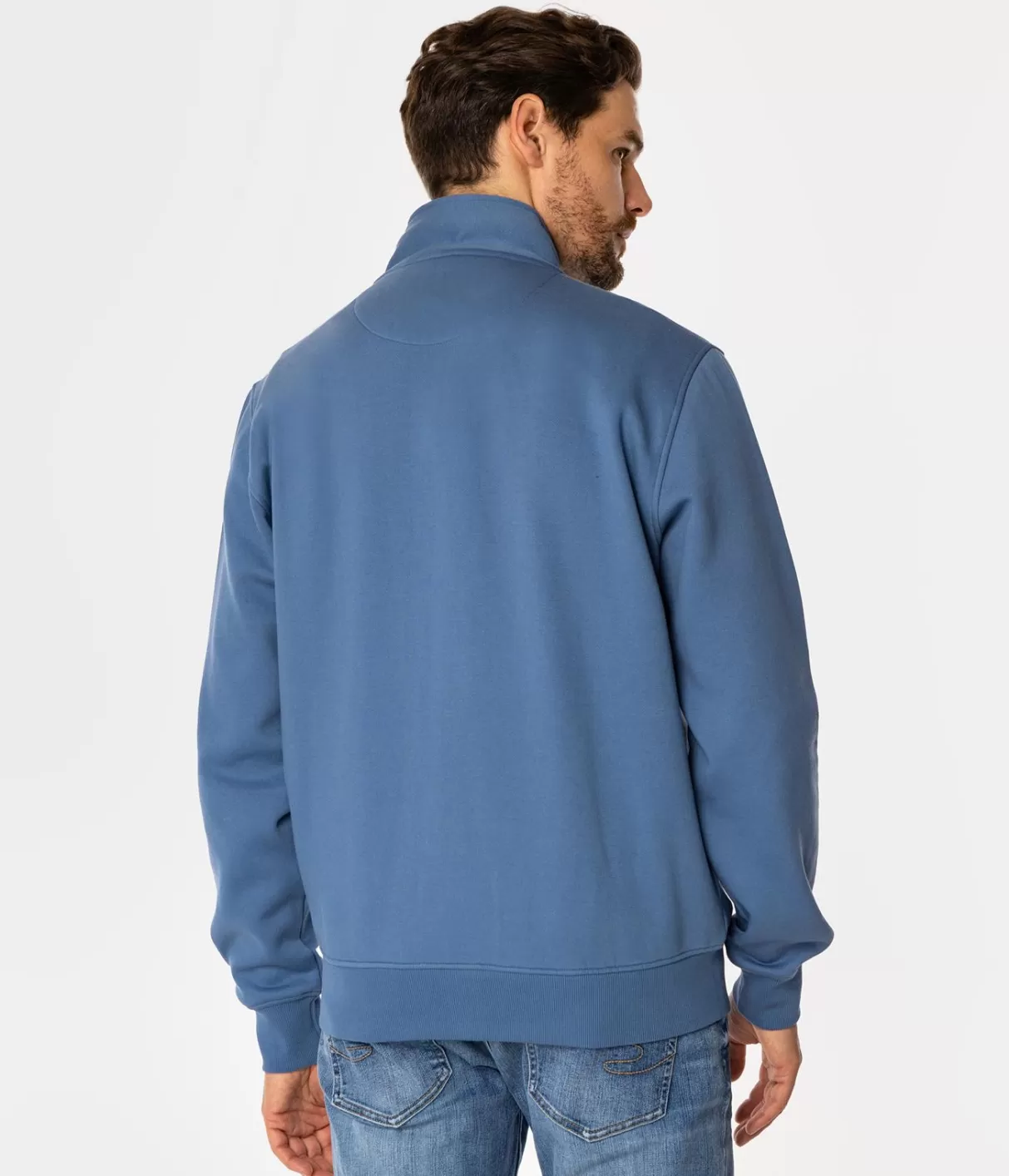 Rozpinana bluza męska ze stójką TAI 4312 CORONET BLUE-Lee Cooper Outlet