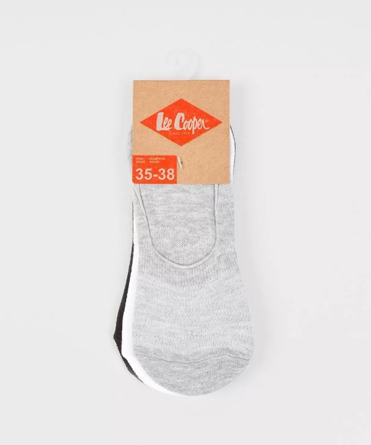 Skarpetki stopki balerinki mix 3-pak INVSOCKS 1802 MIX GREY-Lee Cooper Outlet