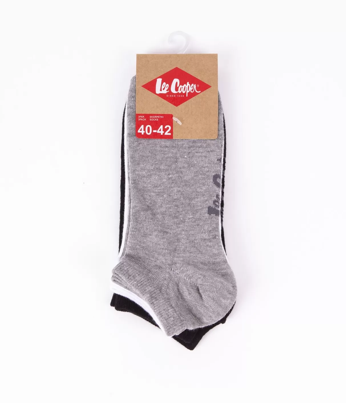 Skarpety stopki 3-pak SNESOCKS 0735 GREY MIX-Lee Cooper Cheap