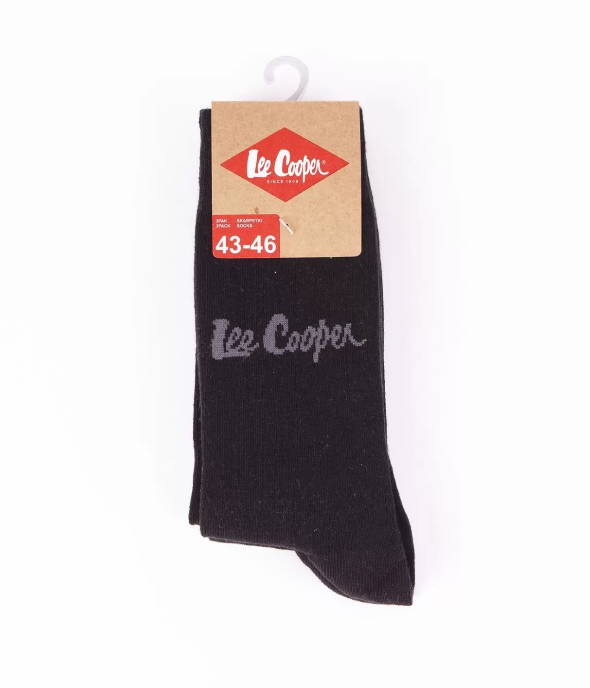 Skarpety za kostkę czarne 3-pak ANKSOCKS 0725 BLACK-Lee Cooper Online