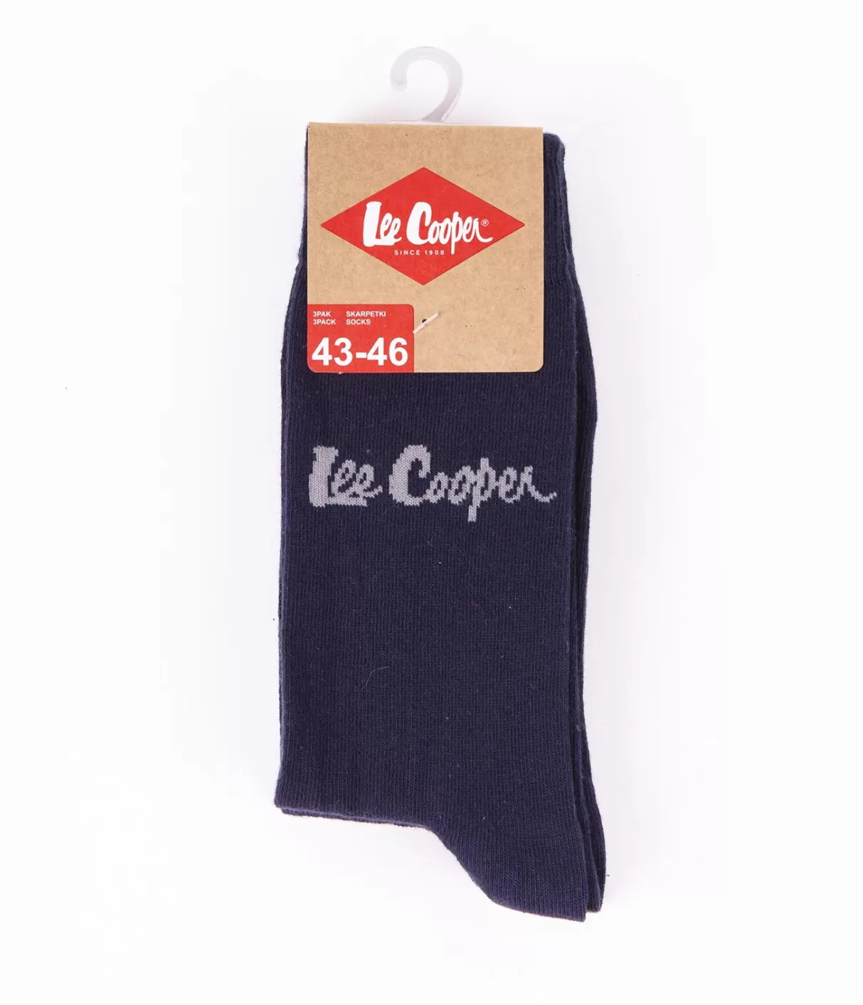 Skarpety za kostkę granatowe 3-pak ANKSOCKS 0726 NAVY-Lee Cooper Best Sale