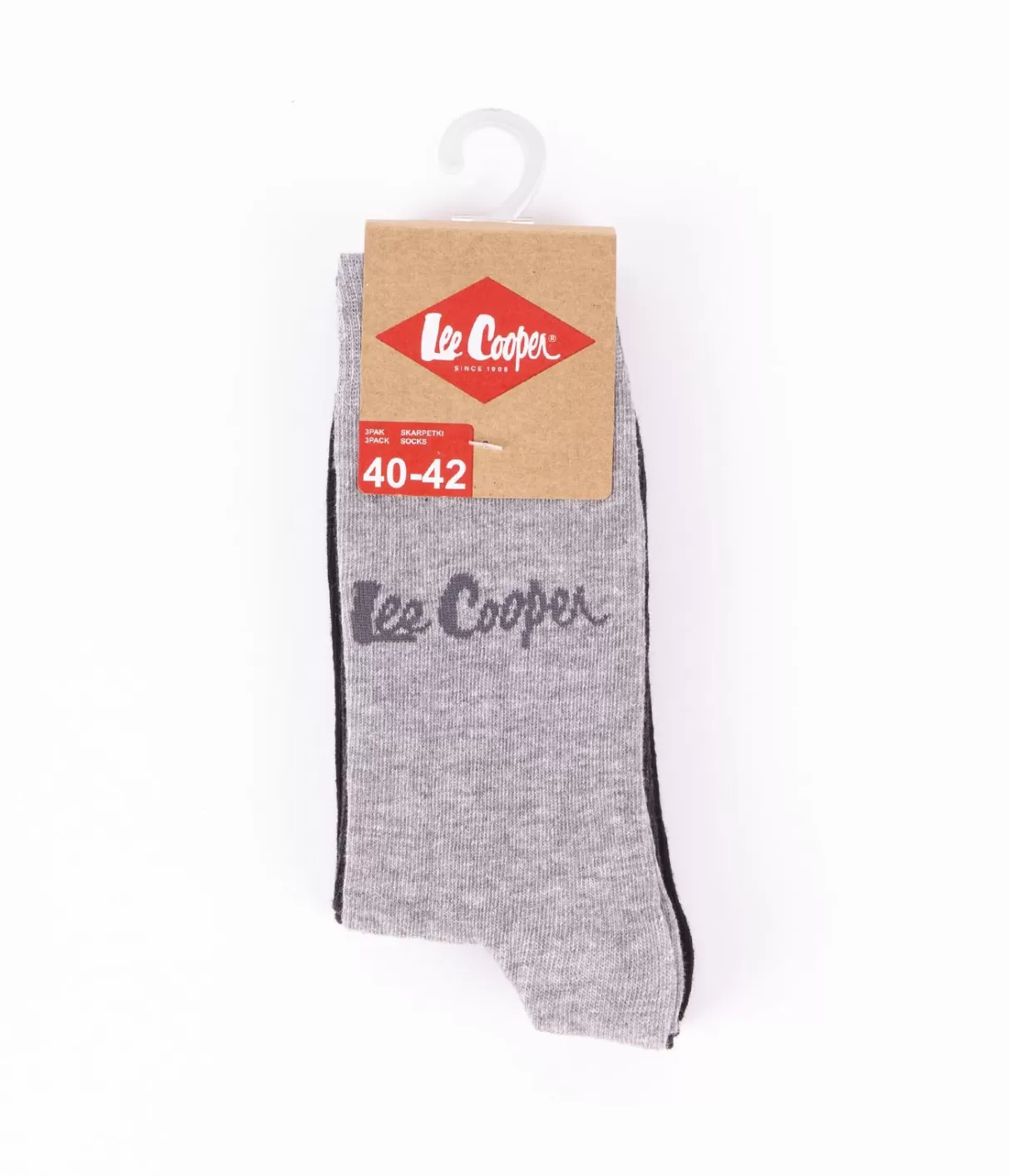 Skarpety za kostkę 3-pak ANKSOCKS 0727 GREY MIX-Lee Cooper Hot