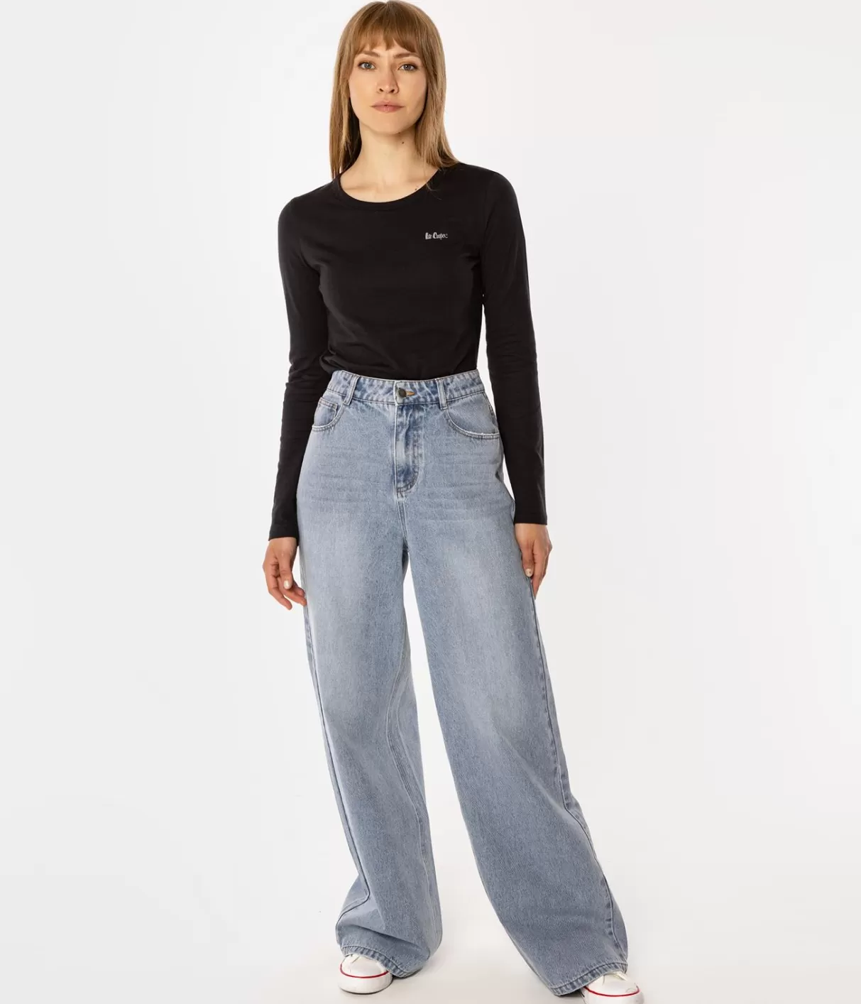 Spodnie damskie wide leg ISA 1117 BRUSHED USED-Lee Cooper Fashion