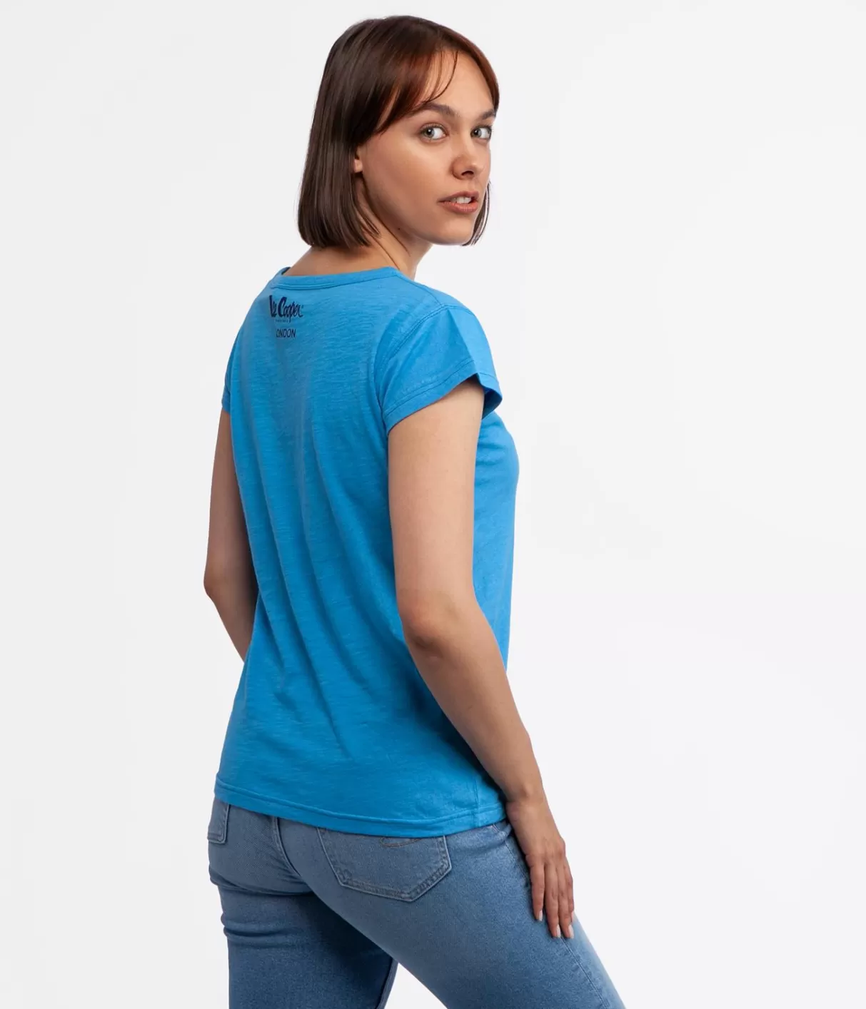 T-shirt OLGA 4045 AZURE BLUE-Lee Cooper Best Sale